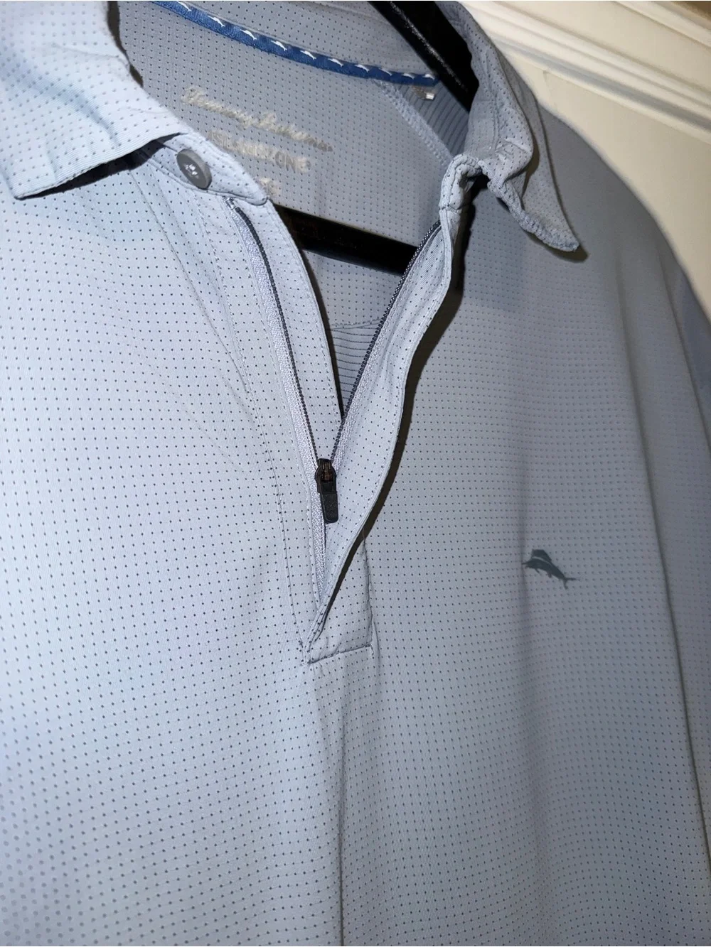 Tommy Bahama Island Zone Men’s XL Slate Gray Short-Sleeve Polo. 👕 Like new.